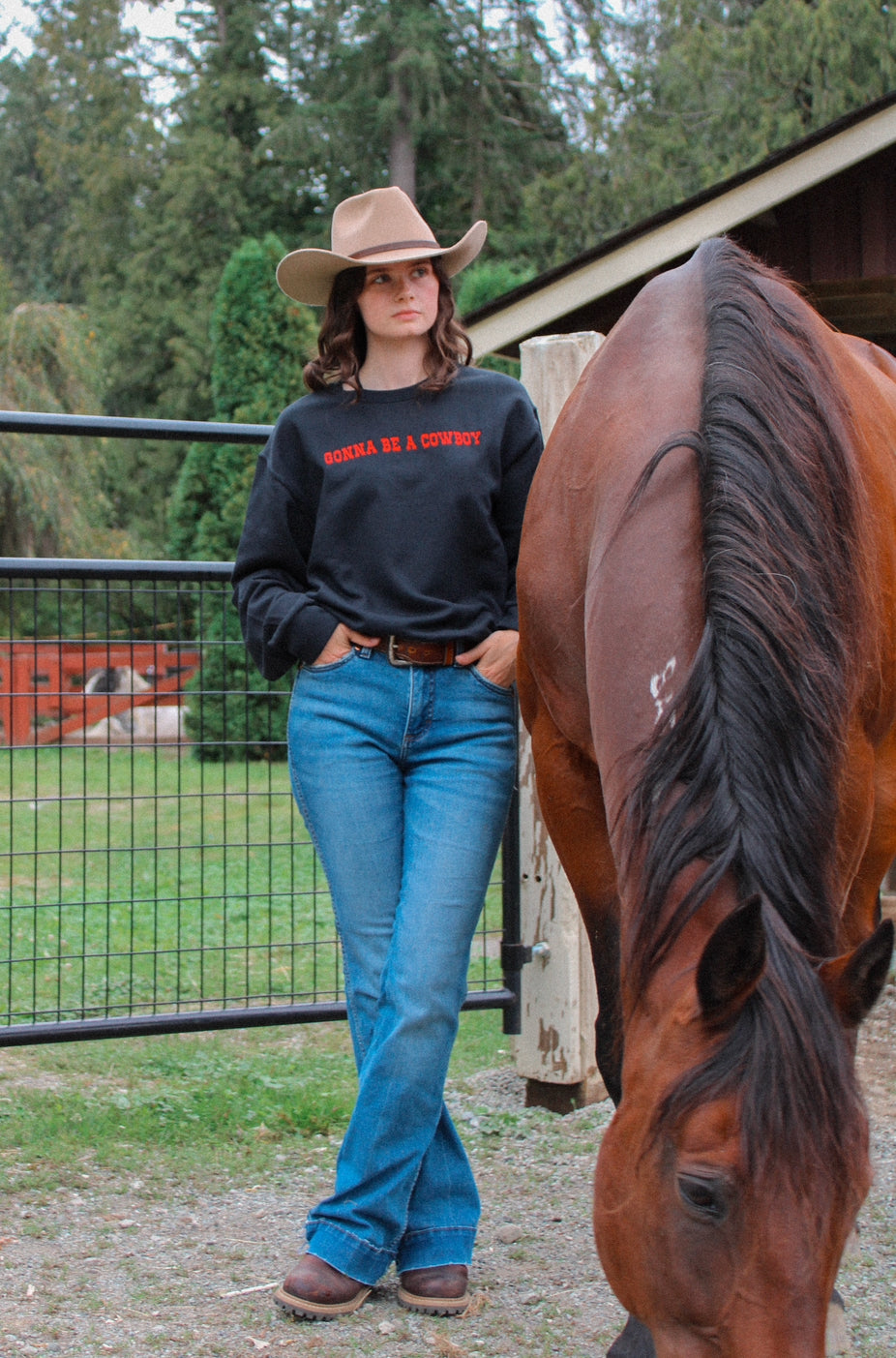 “GONNA BE A COWBOY” Crewneck