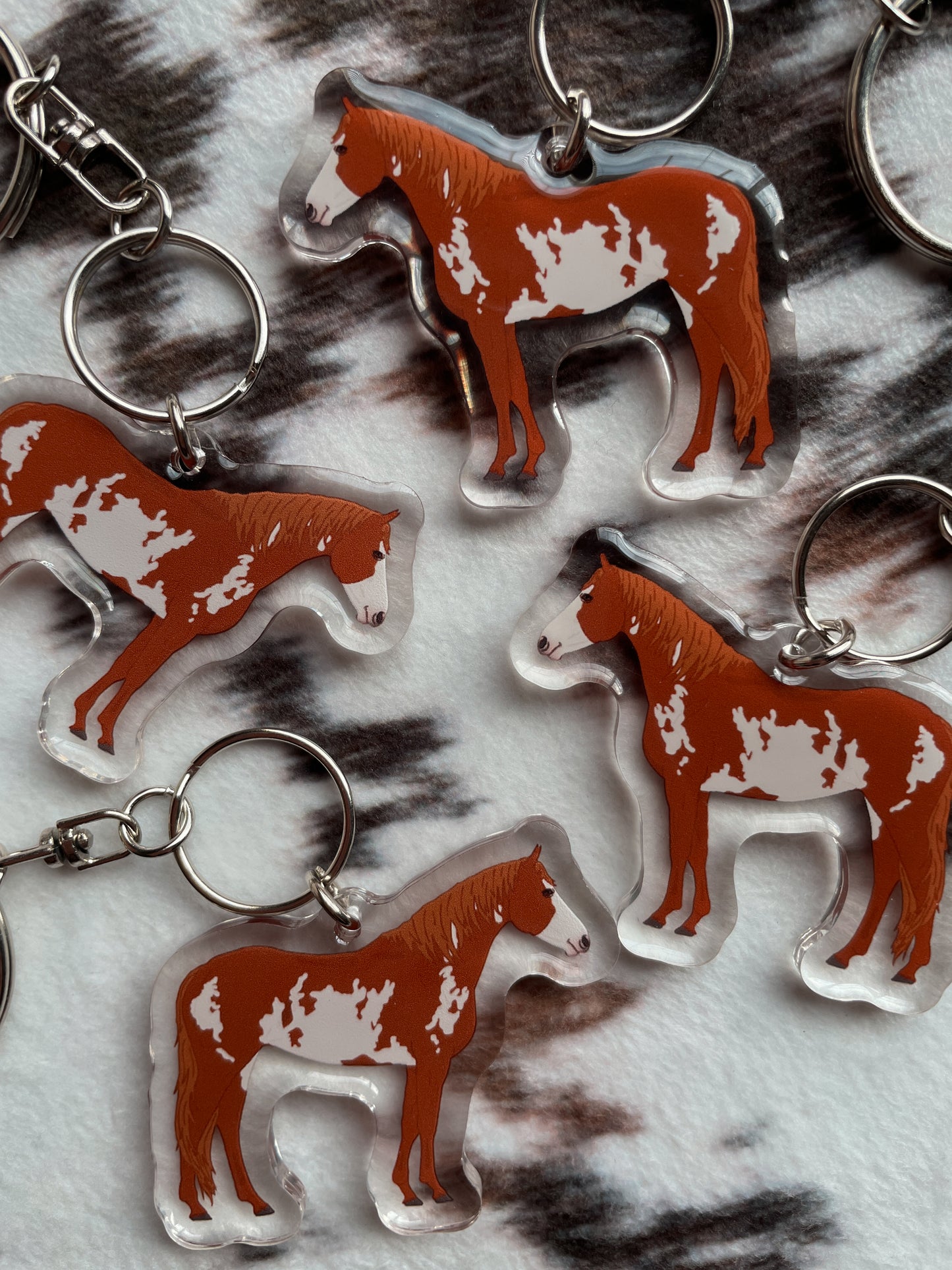 “Chestnut Frame Overo” keychain