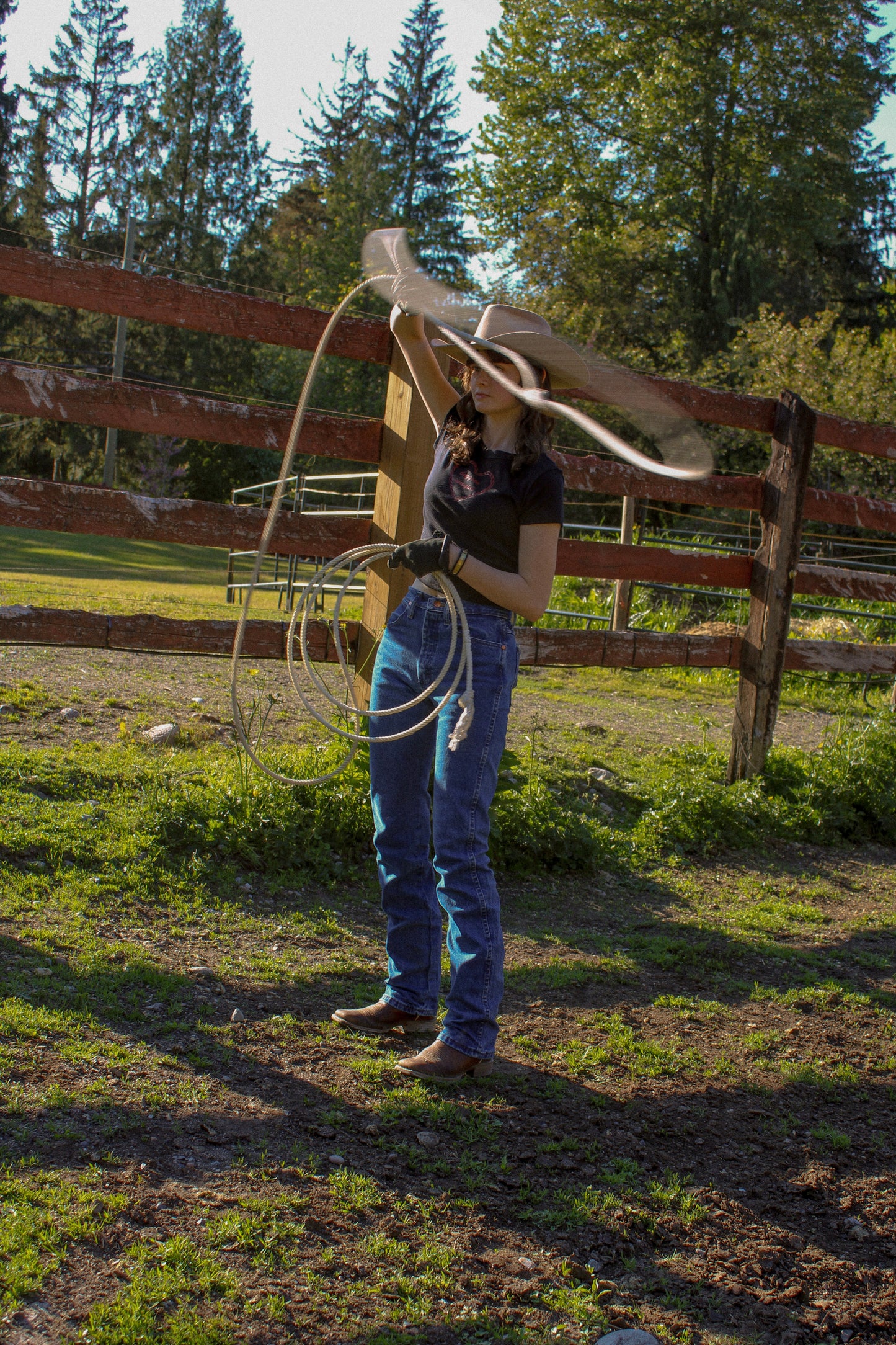 Doggone Cowgirl heart baby tee