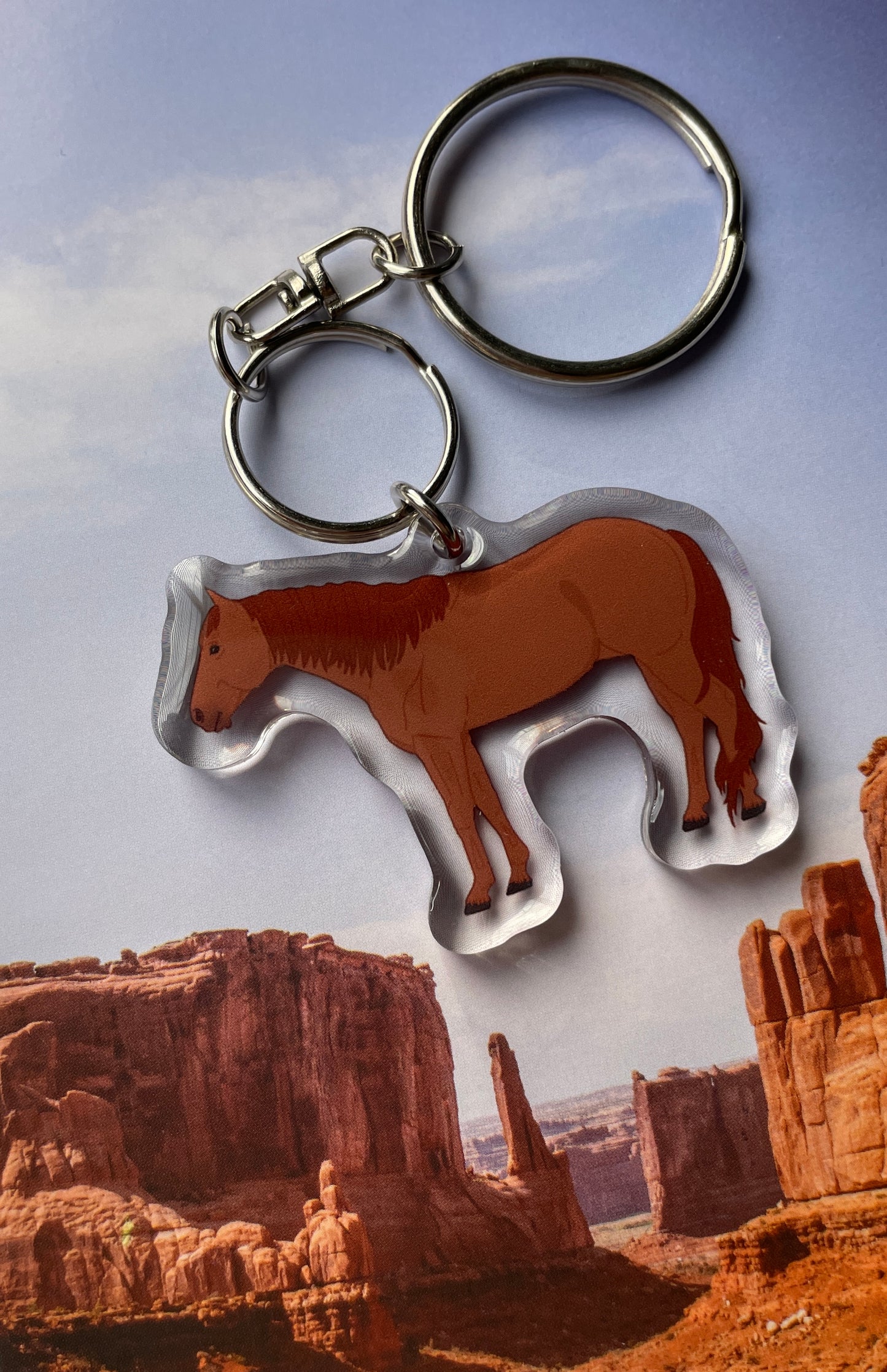 “Chestnut Quarter Horse” keychain