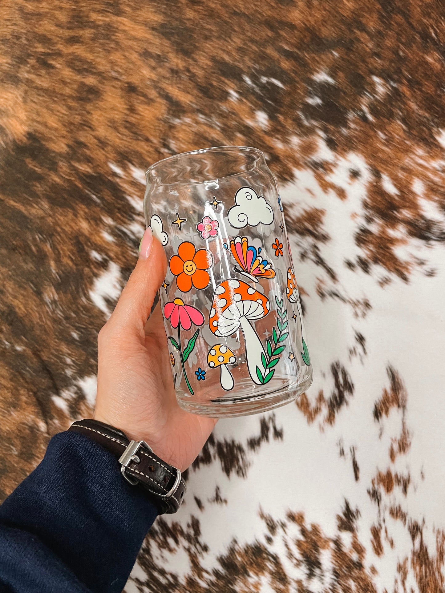 Groovy Garden Glass Cup