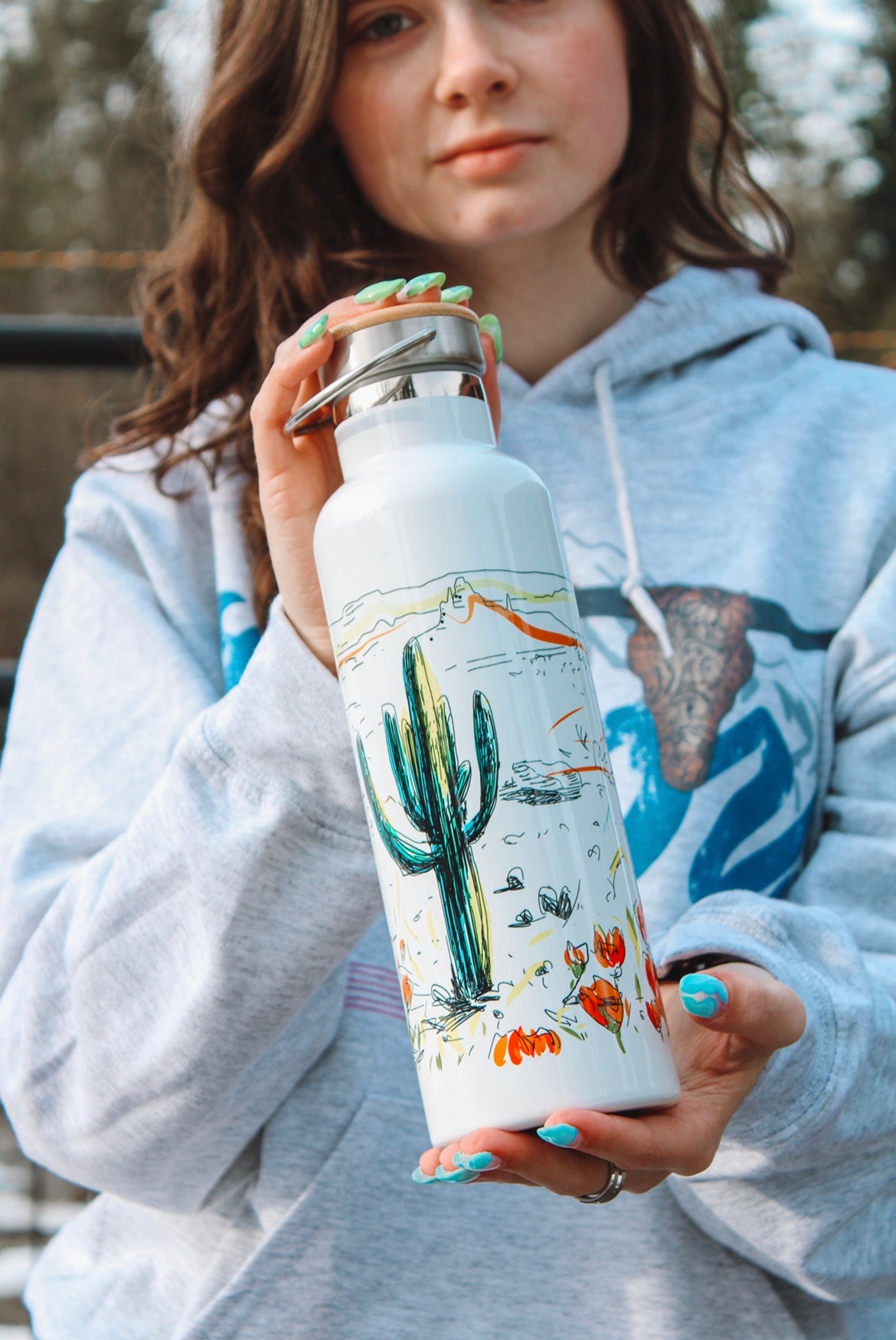 Cactus Water Bottle